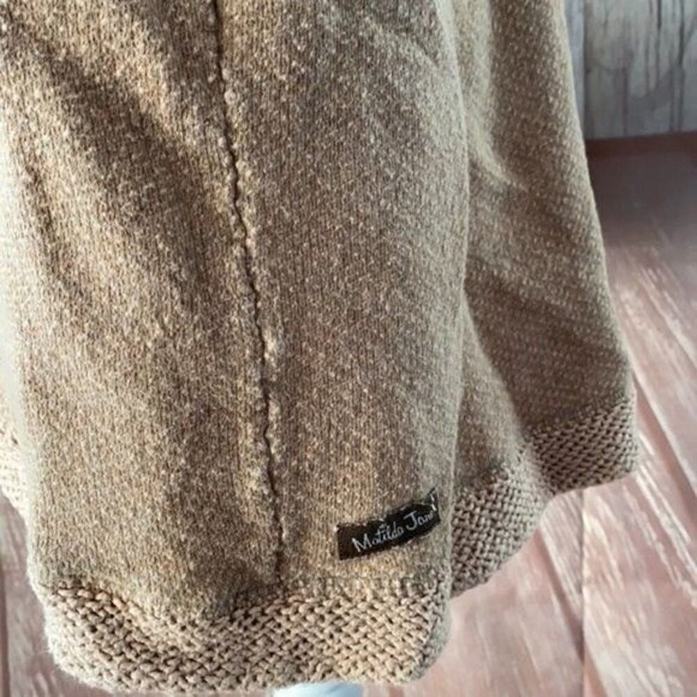 Matilda Jane Cardigan Sweater Womens Small Beige Open Sleeveless Chunky Knit - Picture 6 of 10